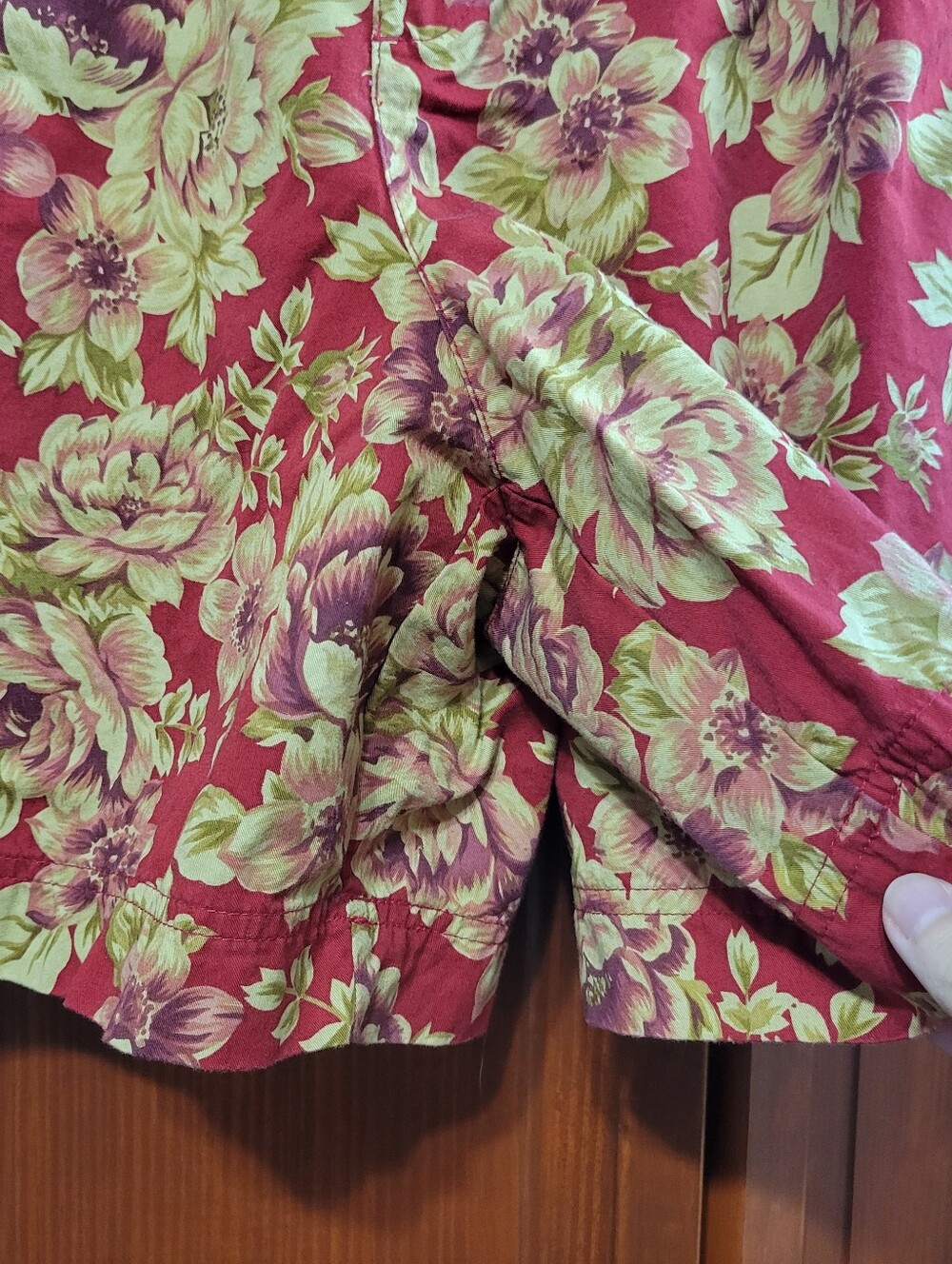 Vintage Liz Sport Floral High Waisted Cotton Colorful 90s Hippie Shorts 10 - Picture 5 of 7